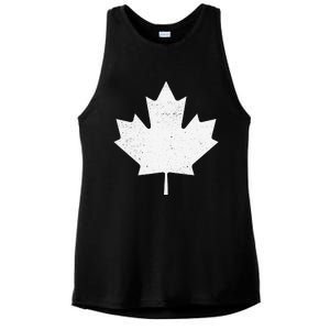 Canada Flag funny festival Ladies PosiCharge Tri-Blend Wicking Tank