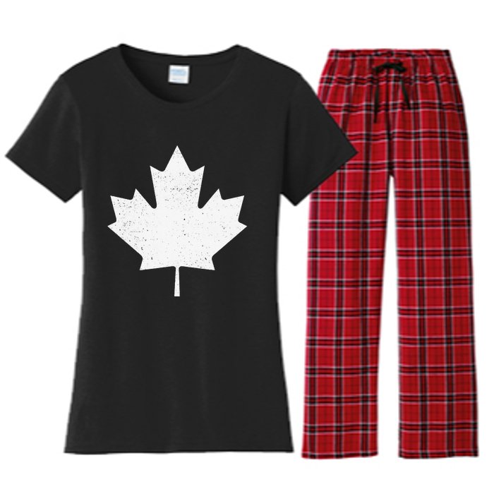 Canada Flag funny festival Women's Flannel Pajama Set