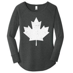 Canada Flag funny festival Women's Perfect Tri Tunic Long Sleeve Shirt