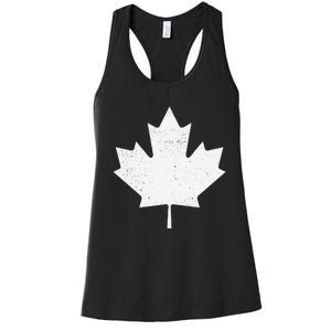 Canada Flag funny festival Women's Racerback Tank