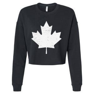 Canada Flag funny festival Cropped Pullover Crew