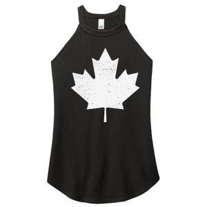 Canada Flag funny festival Women's Perfect Tri Rocker Tank