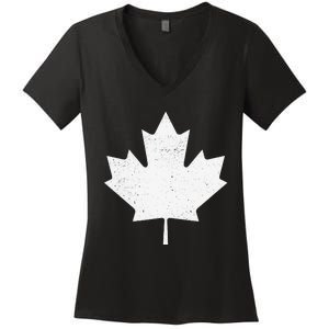 Canada Flag funny festival Women's V-Neck T-Shirt