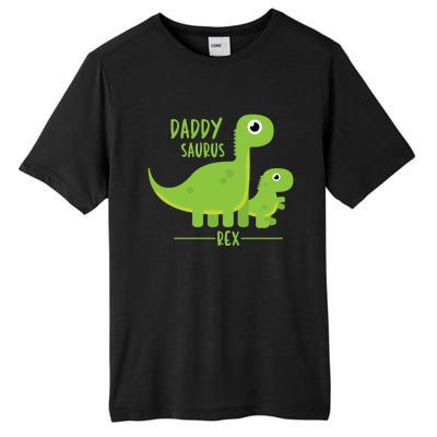 Cool Funny Fathers Day Cute Gift Daddysaurus Rex Dino Cool Gift Tall Fusion ChromaSoft Performance T-Shirt