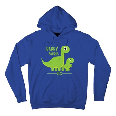 Cool Funny Fathers Day Cute Gift Daddysaurus Rex Dino Cool Gift Hoodie