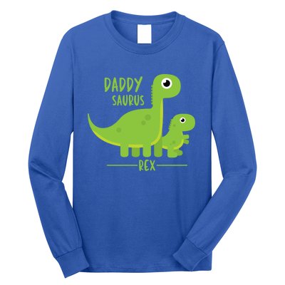 Cool Funny Fathers Day Cute Gift Daddysaurus Rex Dino Cool Gift Long Sleeve Shirt