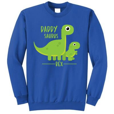 Cool Funny Fathers Day Cute Gift Daddysaurus Rex Dino Cool Gift Sweatshirt