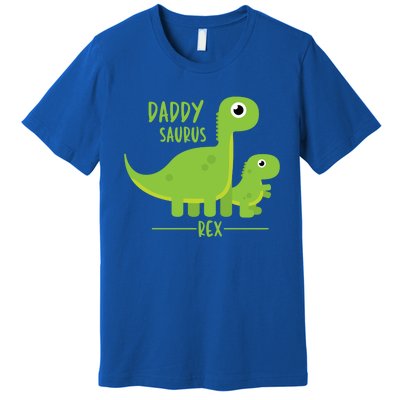 Cool Funny Fathers Day Cute Gift Daddysaurus Rex Dino Cool Gift Premium T-Shirt