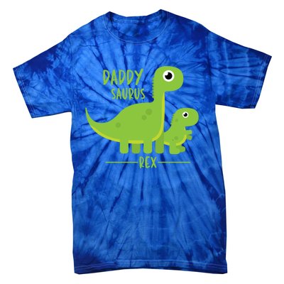 Cool Funny Fathers Day Cute Gift Daddysaurus Rex Dino Cool Gift Tie-Dye T-Shirt