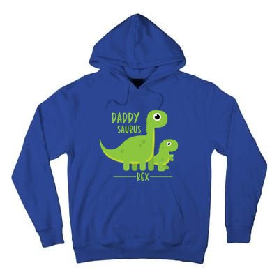 Cool Funny Fathers Day Cute Gift Daddysaurus Rex Dino Cool Gift Tall Hoodie