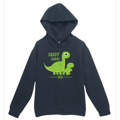 Cool Funny Fathers Day Cute Gift Daddysaurus Rex Dino Cool Gift Urban Pullover Hoodie