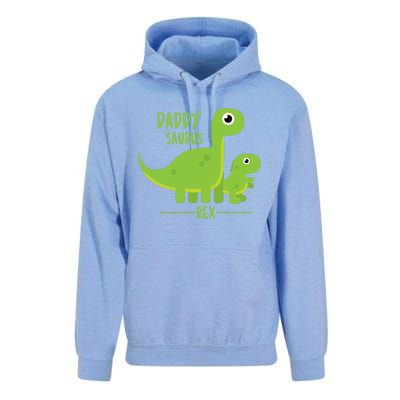 Cool Funny Fathers Day Cute Gift Daddysaurus Rex Dino Cool Gift Unisex Surf Hoodie