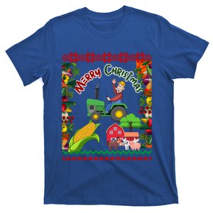 Cute Farmer Farm Ugly Christmas Holiday Party Funny Gift Funny Gift T-Shirt