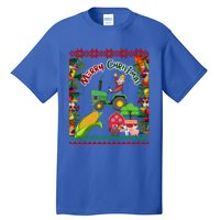 Cute Farmer Farm Ugly Christmas Holiday Party Funny Gift Funny Gift Tall T-Shirt