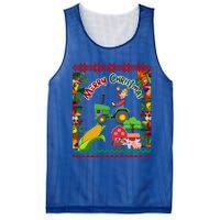 Cute Farmer Farm Ugly Christmas Holiday Party Funny Gift Funny Gift Mesh Reversible Basketball Jersey Tank