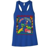 Cute Farmer Farm Ugly Christmas Holiday Party Funny Gift Funny Gift Women's Racerback Tank