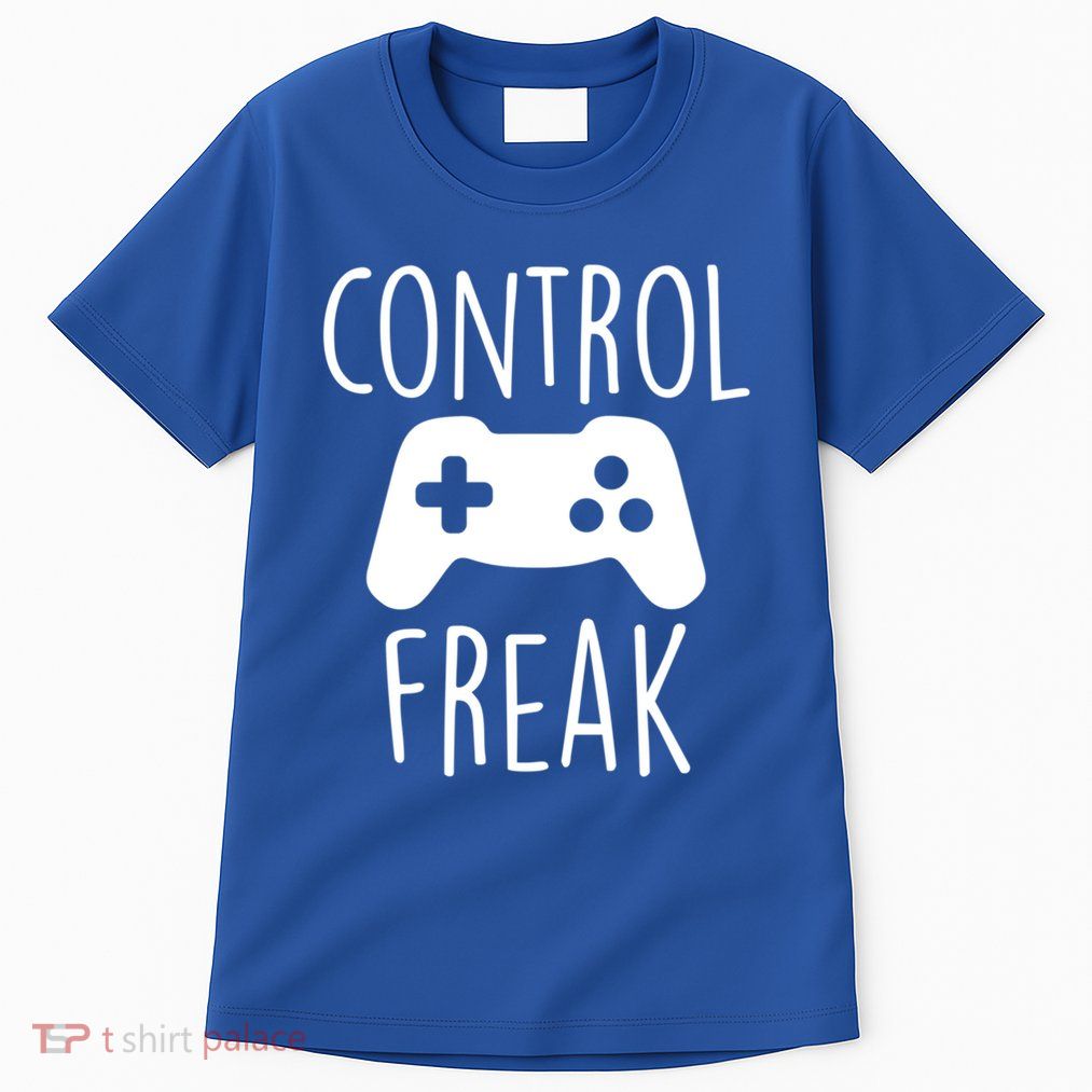 Control Freak Funny Video Game Player Joke Gaming Quote Pun Gift Tall T-Shirt
