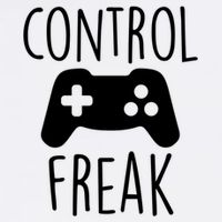 Control Freak Funny Video Game Player Joke Gaming Quote Pun Gift Garment-Dyed Sweatshirt