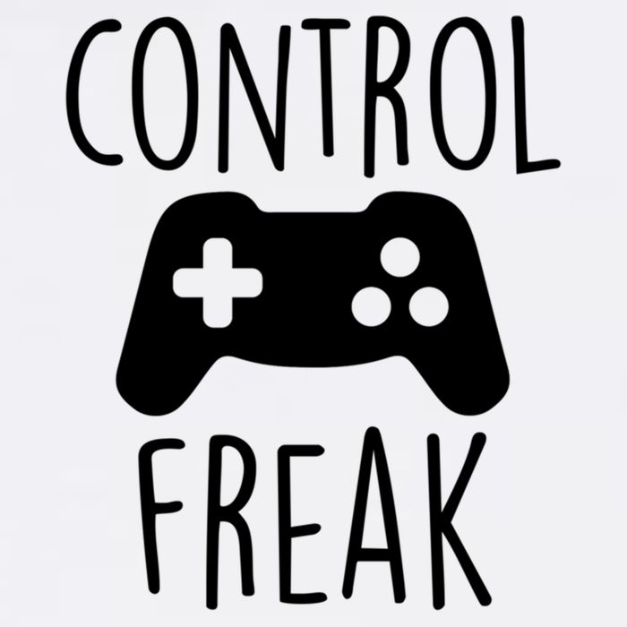 Control Freak Funny Video Game Player Joke Gaming Quote Pun Gift Garment-Dyed Sweatshirt