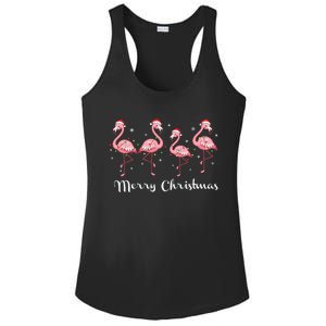 Christmas Funny Flamingo Pink Christmas Tree Xmas Gift Ladies PosiCharge Competitor Racerback Tank