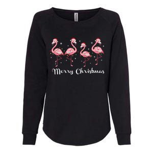 Christmas Funny Flamingo Pink Christmas Tree Xmas Gift Womens California Wash Sweatshirt