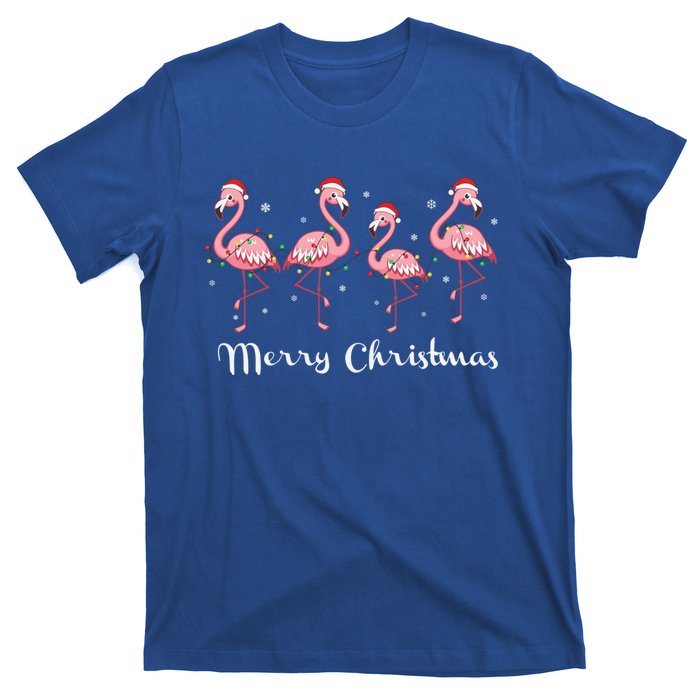 Christmas Funny Flamingo Pink Christmas Tree Xmas Gift T-Shirt