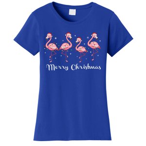 Christmas Funny Flamingo Pink Christmas Tree Xmas Gift Women's T-Shirt