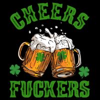 Cheers Fuckers Funny St Patrick's Day Beer City Backpack