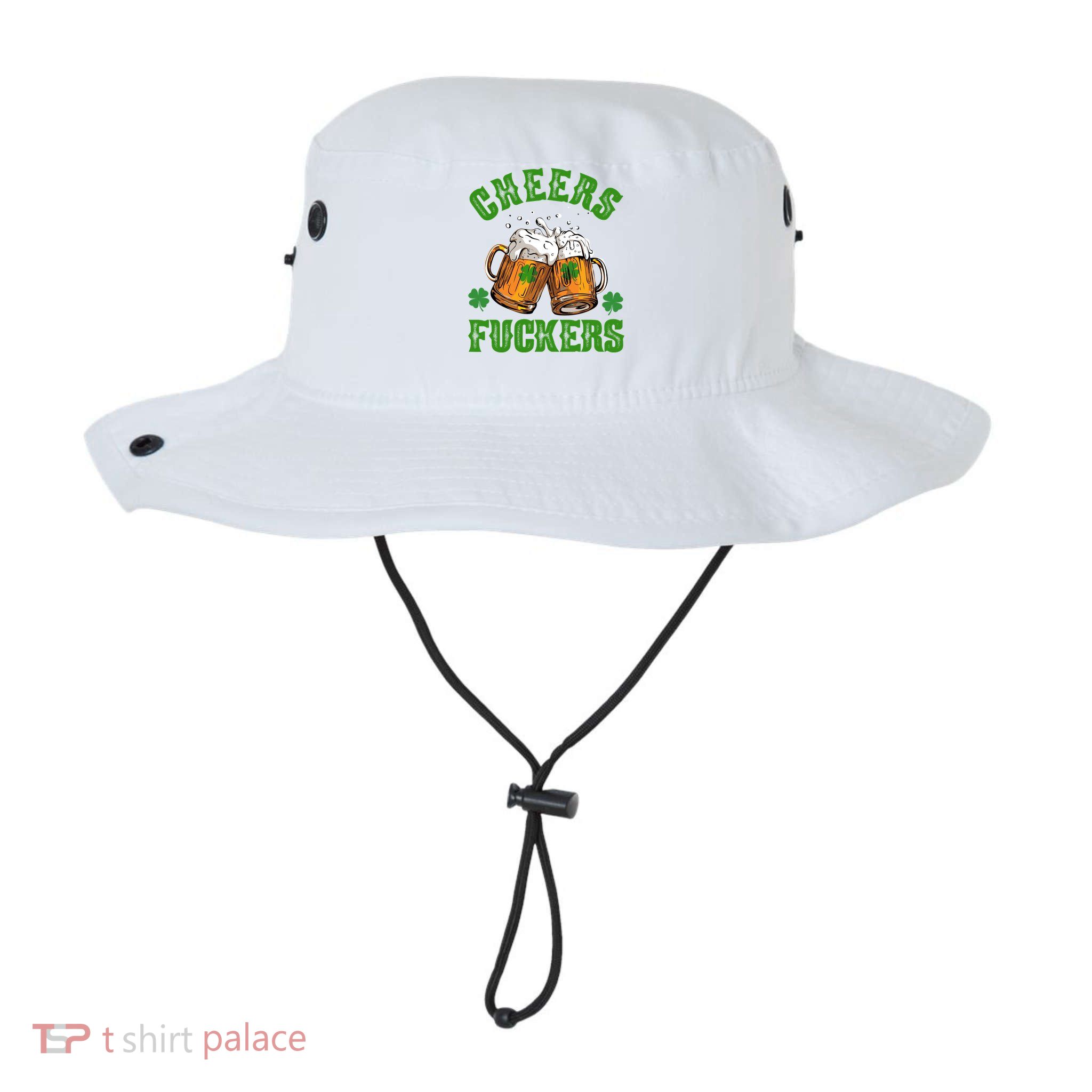 Cheers Fuckers Funny St Patrick's Day Beer Bucket Hat