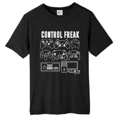 Control Freak Funny Video Game Player Quote Retro Controller Cool Gift Tall Fusion ChromaSoft Performance T-Shirt