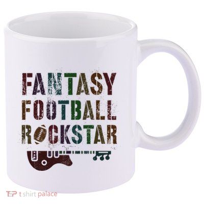 Cute Fantasy Football Rockstar King Rockstar Newbie King 11oz C Handle Ceramic Mug