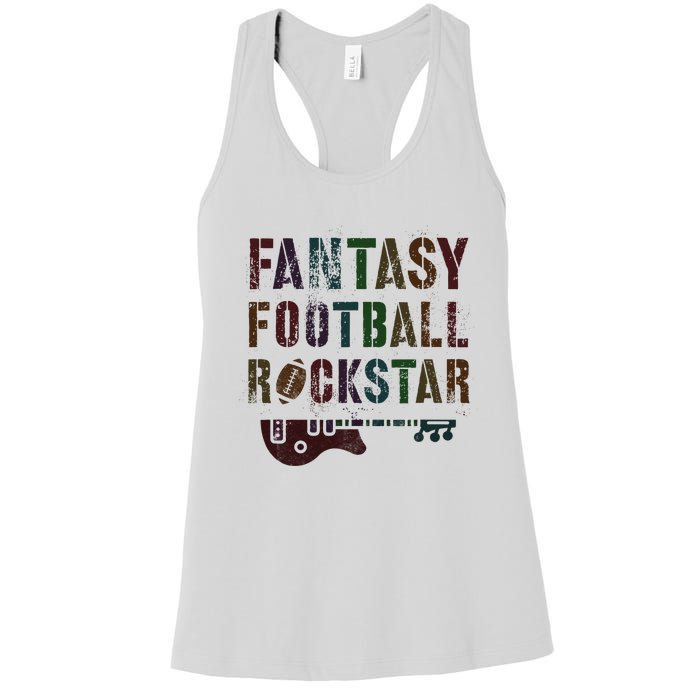 Cute Fantasy Football Rockstar King Rockstar Newbie King Women's Racerback Tank