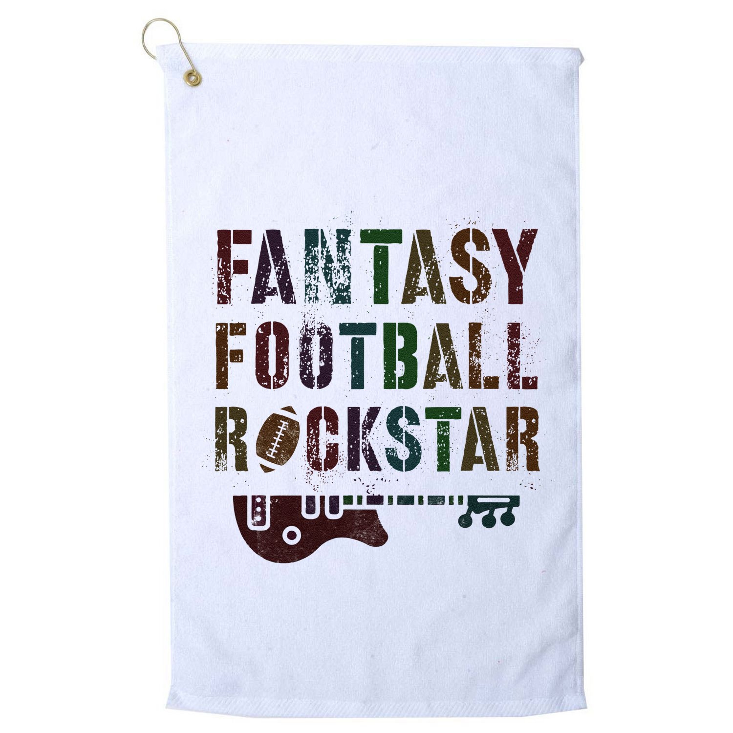 Cute Fantasy Football Rockstar King Rockstar Newbie King Golf Towel