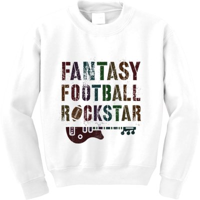 Cute Fantasy Football Rockstar King Rockstar Newbie King Kids Sweatshirt