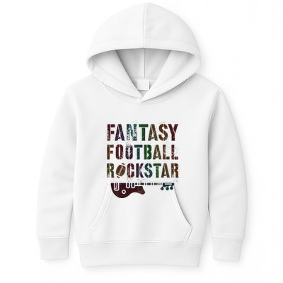 Cute Fantasy Football Rockstar King Rockstar Newbie King Kids Hoodie