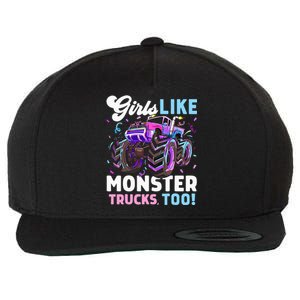 Cute Monster Truck Like Monster Trucks Too  Wool Snapback Cap