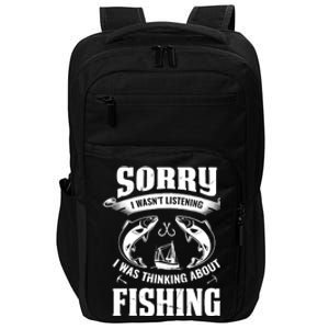 Cool Fishing For  Wo Fisherman Bass Trout Fish Hunting Impact Tech Backpack