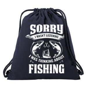 Cool Fishing For  Wo Fisherman Bass Trout Fish Hunting Drawstring Bag