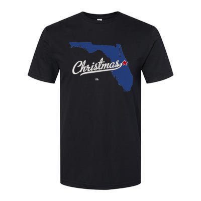 Christmas Florida FL Map Softstyle CVC T-Shirt