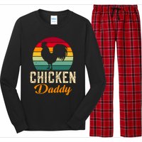 Chicken Farm Funny Dad Chicken Whisperer Chicken Daddy Long Sleeve Pajama Set