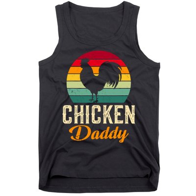 Chicken Farm Funny Dad Chicken Whisperer Chicken Daddy Tank Top