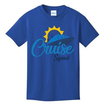 Cruise FamilyVacation Funny Distressed Cruise Squad Meaningful Gift Kids T-Shirt