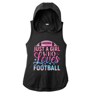 Cute Football For Just A Who Loves Football Ladies PosiCharge Tri-Blend Wicking Draft Hoodie Tank