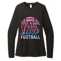 Cute Football For Just A Who Loves Football Womens CVC Long Sleeve Shirt