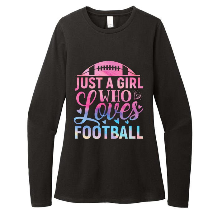 Cute Football For Just A Who Loves Football Womens CVC Long Sleeve Shirt