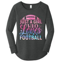 Cute Football For Just A Who Loves Football Women's Perfect Tri Tunic Long Sleeve Shirt