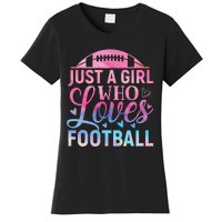 Cute Football For Just A Who Loves Football Women's T-Shirt