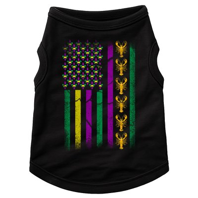 Crawfish Fleur-De-Lis Flag Mardi Gras  Doggie Tank