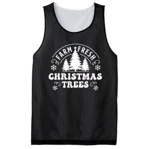 Christmas Farm Fresh Trees Retro Farmer Mesh Reversible Basketball Jersey Tank