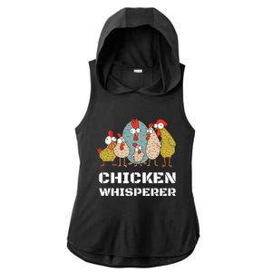 Chickens For Farmers Chicken Keepers Chicken Whisperer Ladies PosiCharge Tri-Blend Wicking Draft Hoodie Tank